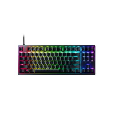 Razer | Huntsman V2 TKL Optical Gaming Keyboard | Gaming keyboard | Wired | RGB LED light | RU | Black | Clicky Purple Switch RZ03-03941400-R3R1