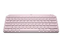 LOGITECH MX Keys Mini Office keyboard backlit Bluetooth QWERTY Nordic Danish/Finnish/Norwegian/Swedish rose (PAN)
