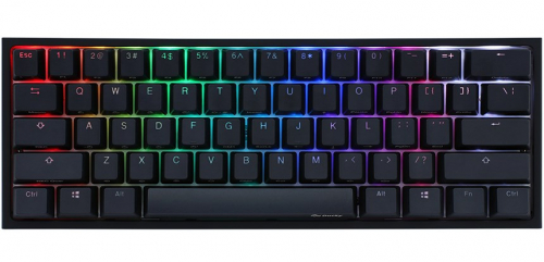 Ducky One 2 Mini Gaming Keyboard, MX-Blue, RGB-LED, black