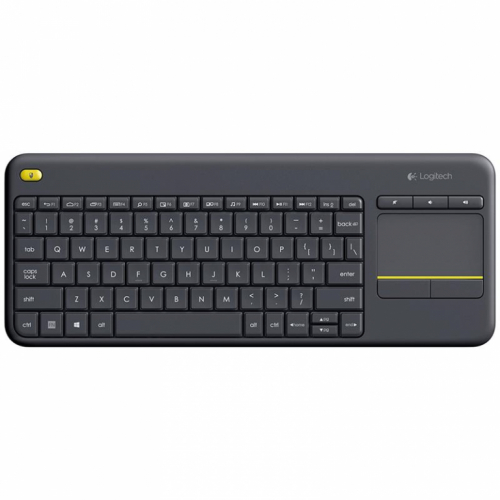 Logitech K400 Plus, US, hall - Juhtmevaba klaviatuur hiire võimalusega / 920-007145