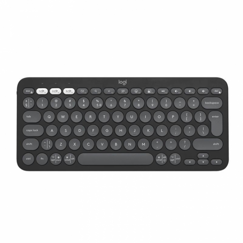 Logitech Pebble Keys 2 K380s, US, must - Juhtmevaba klaviatuur / 920-011851