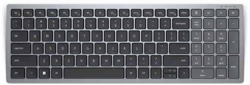 DELL KB740 keyboard RF Wireless + Bluetooth QWERTY English Grey, Black