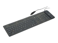 GEMBIRD KB-109F-B Gembird Flexible keyboard, USB + OTG, black color, US layout