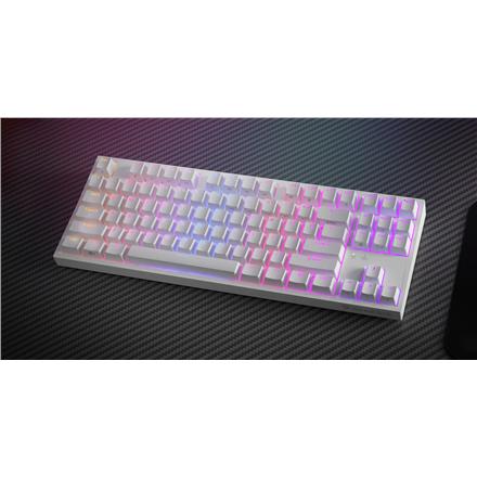 Genesis | Mechanical Gaming Keyboard | THOR 404 TKL RGB | White | Mechanical Gaming Keyboard | Wired | US | USB Type-A | 1005 g | Gateron Yellow Pro