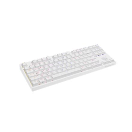 Genesis | Mechanical Gaming Keyboard | THOR 404 TKL RGB | White | Mechanical Gaming Keyboard | Wired | US | USB Type-A | 1005 g | Kailh Box Brown V2