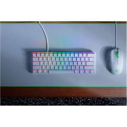 Razer | Huntsman Mini | Mercury White | Gaming keyboard | Wired | RGB LED light | US RZ03-03390300-R3M1