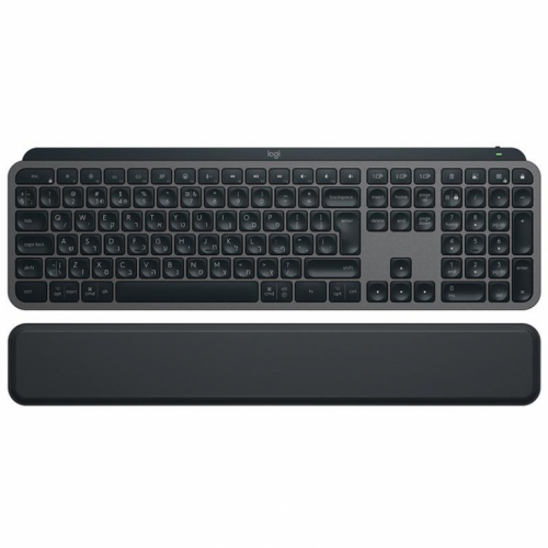 Logitech MX Keys S Plus, US, must - Juhtmevaba klaviatuur / 920-011589