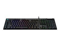 LOGITECH G815 LIGHTSPEED RGB Mechanical Gaming Keyboard - GL Tactile - CARBON - PAN - NORDIC