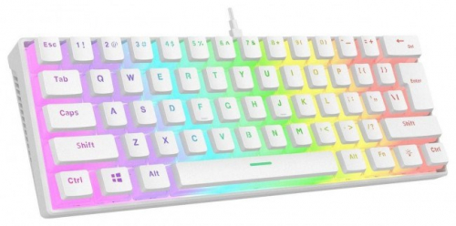 Wired mechanical keyboard - Rampage RADIANT K11 White RGB