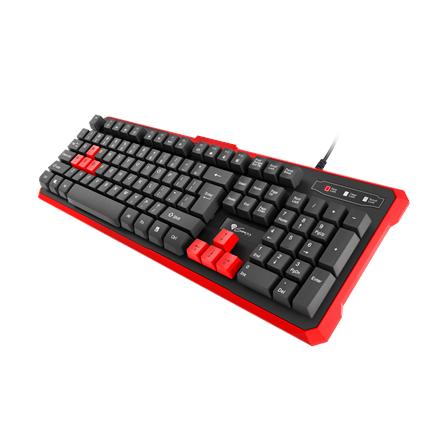 GENESIS RHOD 110 Gaming Keyboard, US Layout, Wired, Red | Genesis | RHOD 110 | Gaming keyboard | Wired | US | 1.7 m | Red, Black NKG-0939