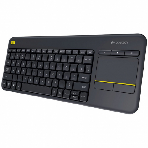 LOGITECH K400 Plus Wireless Touch Keyboard - BLACK - NORDIC