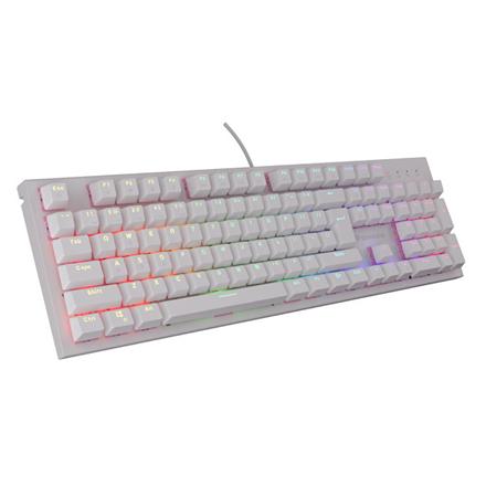 THOR 303 | Mechanical Gaming Keyboard | Wired | US | White | USB Type-A | Outemu Peach Silent NKG-1879