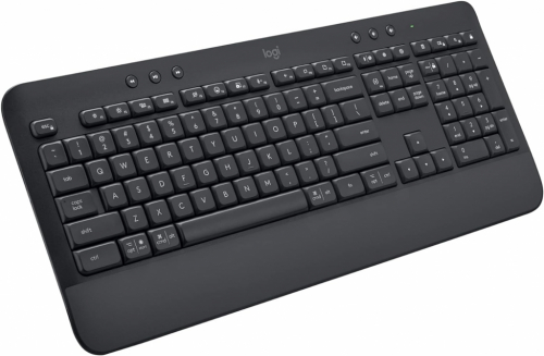 Logitech Signature K650 - Keyboard - wireless - Bluetooth 5.1 - QWERTY - ENG/RUS - graphite 