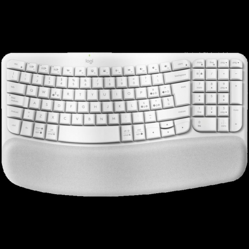 LOGITECH Wave Bluetooth ergonomic keyboard - OFFWHITE - NORDIC