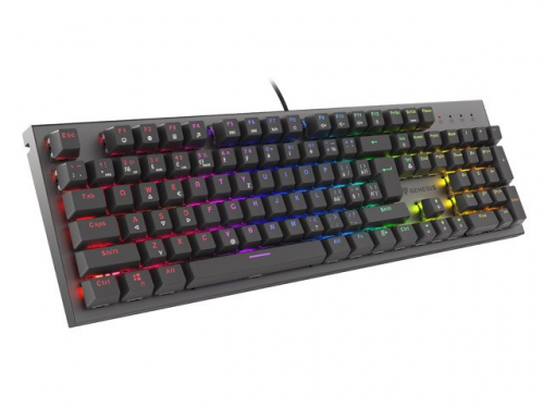 GAMING KEYBOARD GENESIS THOR 303 CZ/SK RGB BACKLIGHT MECHANICAL RED BLACK SWITCH HOT SWA