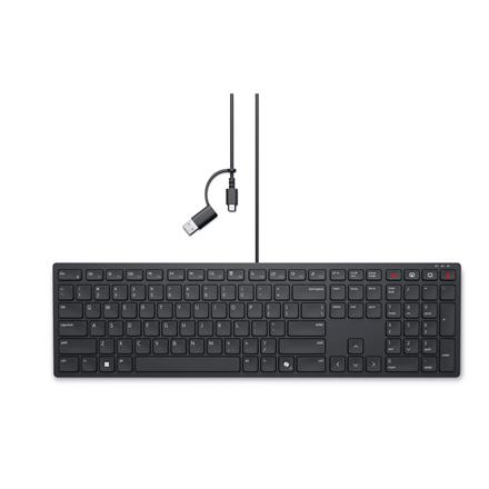 Dell | Collaboration Keyboard | KB525C | Keyboard | Wired | US (QWERTY) | Black | USB-C