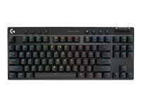 LOGITECH G PRO X Keyboard tenkeyless backlit Bluetooth 2.4 GHz key switch: GX Red Linear black