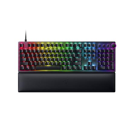 Razer | Huntsman V2 Optical Gaming Keyboard | Gaming keyboard | Wired | RGB LED light | NORD | Black | Numeric keypad | Clicky Purple Switch RZ03-03931200-R3N1