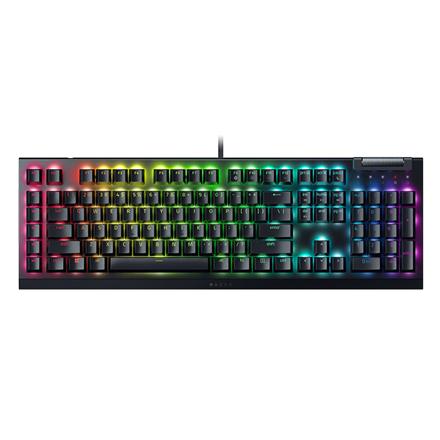 Razer | Mechanical Gaming Keyboard | BlackWidow V4 X | Mechanical Gaming Keyboard | Wired | US | Black | Yellow Mechanical Switches (Linear) RZ03-04701800-R3M1