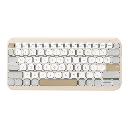 Asus KW100 | Keyboard | Wireless | US | Oat Milk | Bluetooth