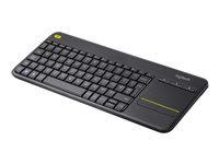 LOGITECH Wireless Touch Keyboard k400 Plus - INT BLACK