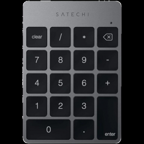 SATECHI Aluminum Slim Rechargeable Bluetooth Keypad Space Gray