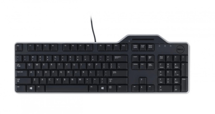 Dell Russian (QWERTY) Dell KB-813 Smartcard Reader USB Keyboard Black