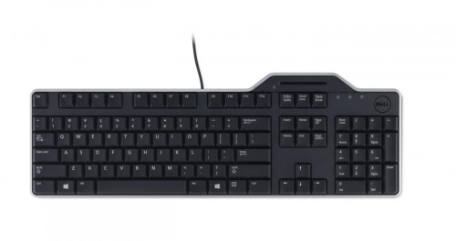 Dell Russian (QWERTY) Dell KB-813 Smartcard Reader USB Keyboard Black