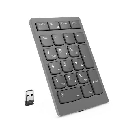 Lenovo | Professional | Go Wireless Numeric Keypad | Numeric Keypad | Wireless | N/A | Storm Grey