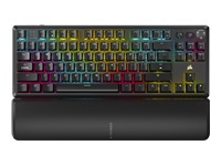 CORSAIR K70 CORE TKL Wireless Tenkeyless Mechanical Gaming Keyboard Backlit RGB LED CORSAIR MLX RED Black Black ABS DS Keycaps