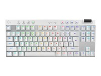 LOGITECH G PRO X TKL LIGHTSPEED Gaming Keyboard - WHITE - (US) INTL - 2.4GHZ/BT - N/A - EMEA28-935 - TACTILE