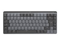 LOGITECH MX Mechanical Mini Minimalist Wireless Illuminated Keyboard - GRAPHITE - (US) INTL - 2.4GHZ/BT - N/A - EMEA - TACTILE