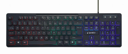 BOARD MULTIMEDIA USB ENG/BLACK KB-UML-02 GEMBIRD