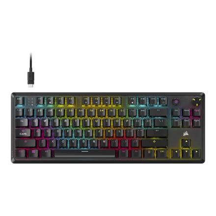 Corsair K70 CORE TKL | Tenkeyless Mechanical Gaming Keyboard | Wired | NOR | Black | 0.973 g | MLX RED