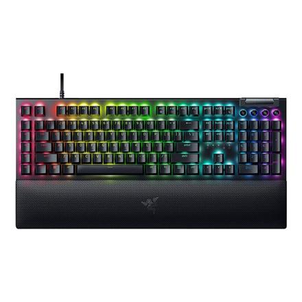 Razer | Mechanical Gaming Keyboard | BlackWidow V4 | Black | Mechanical Gaming Keyboard | Wired | Nordic | N/A g | Green Mechanical Switches (Clicky) RZ03-04690600-R3N1