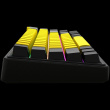 LORGAR KBP70MW, Wireless 65% Mechanical Gaming Keyboard Pro, Black/yellow, EN layout