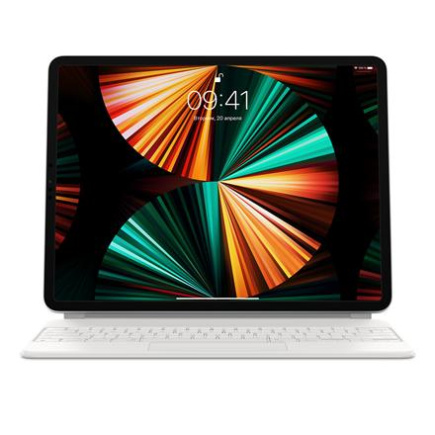 Apple | Magic Keyboard for 12.9-inch iPad Pro (3rd-6th gen) | Compact Keyboard | Wireless | Russian | White | Smart Connector