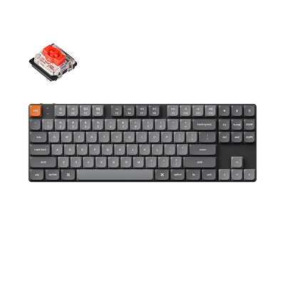 Keychron K1 Max RGB - US Layout - Hot-Swappable Low Profile Gateron Red Wireless Keyboard