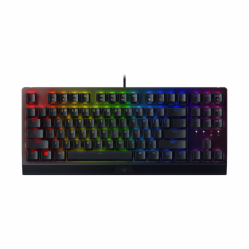 Razer Blackwidow V3 Tenkeyless Wired Gaming keyboard, RGB LED, USB, US, Yellow Switch, Juoda