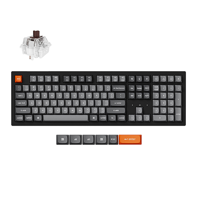 Keychron K10 Max RGB - US Layout - Hot-Swappable Super Brown Wireless Keyboard