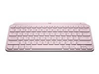 LOGITECH MX Keys Mini Office keyboard backlit Bluetooth QWERTY Nordic Danish/Finnish/Norwegian/Swedish rose (PAN)
