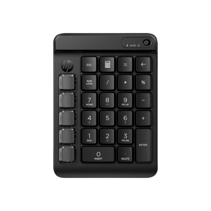 HP 435 Programmable Wireless Bluetooth Keypad w/Swappable Keycaps - Black