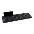 Gembird | Multimedia keyboard with phone stand | KB-UM-108 | Multimedia | Wired | US | Black