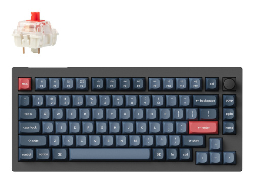 Keychron V1 Max RGB - US Layout - Hot-Swappable Gateron Jupiter Red Wireless Keyboard