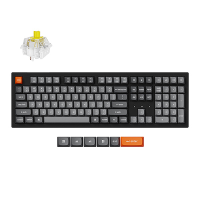 Keychron K10 Max RGB - US Layout - Hot-Swappable Super Banana Wireless Keyboard