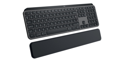 Logitech MX Keys S Wireless Keyboard + Palm Rest, Bluetooth, Illuminated, US, Graphite