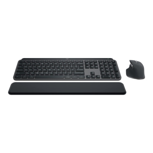 Logitech MX Keys S Wireless Keyboard + Palm Rest, Bluetooth, Illuminated, US, Graphite