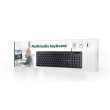 Gembird | Multimedia Keyboard | KB-MCH-04 | Multimedia | Wired | US | Black