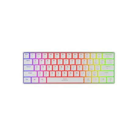 Genesis THOR 660 G2 | Gaming keyboard | Wireless/Wired | US | White | 2.4 GHz, Bluetooth, USB | Linear