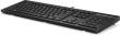 HP 125 USB Wired Keyboard, Sanitizable - Black - US ENG